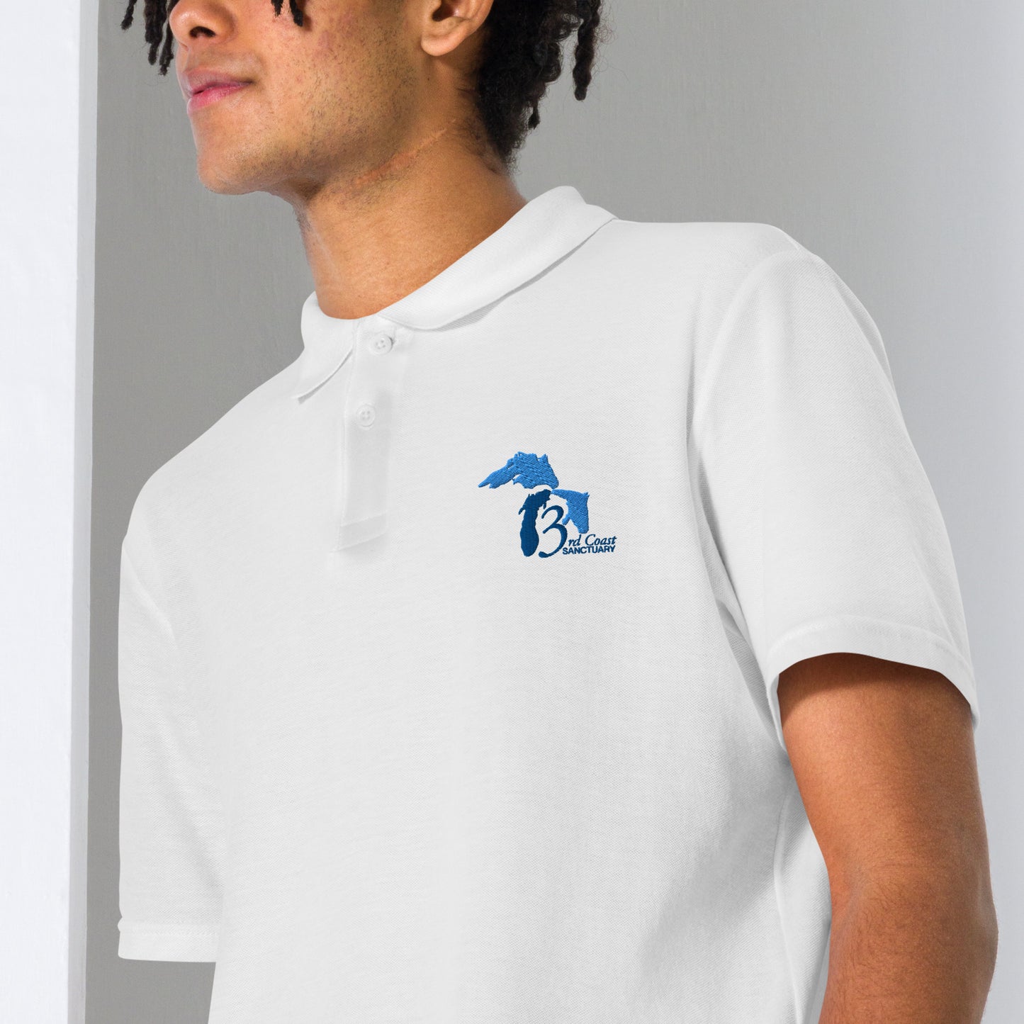 The logo Unisex pique polo shirt