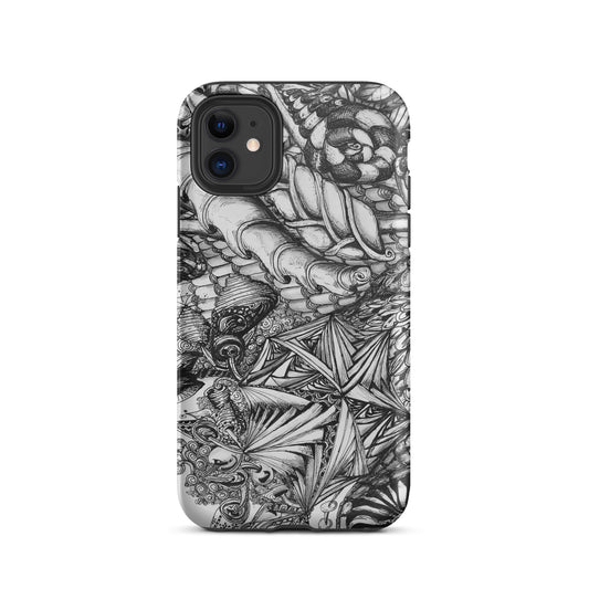 Tough iPhone case featuring artwork donated by Rick Glassman