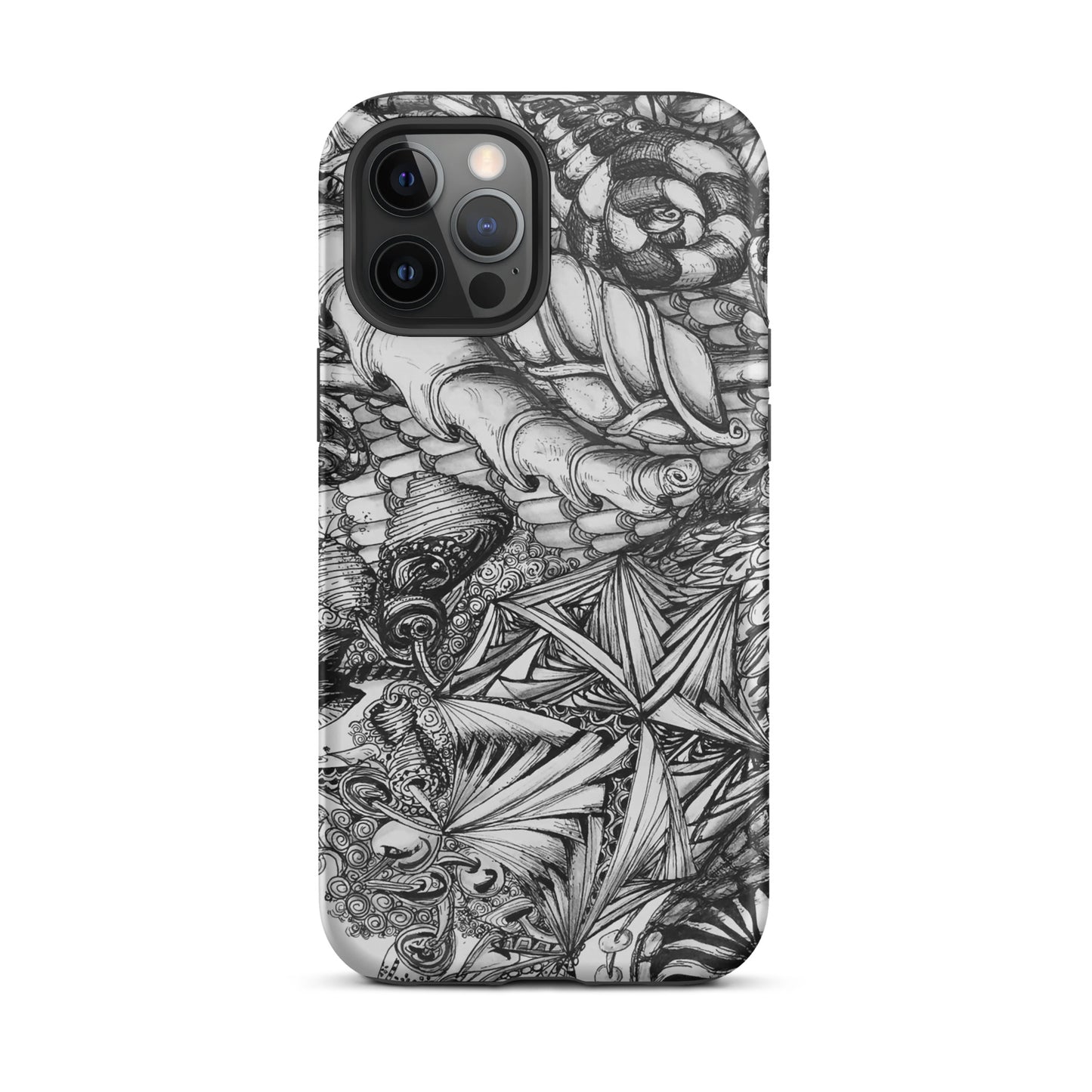 Tough iPhone case featuring artwork donated by Rick Glassman