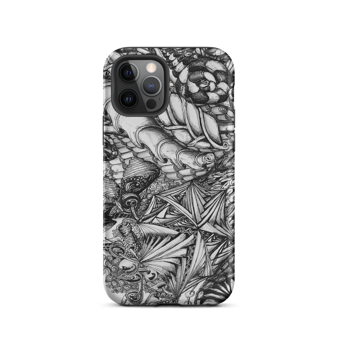 Tough iPhone case featuring artwork donated by Rick Glassman